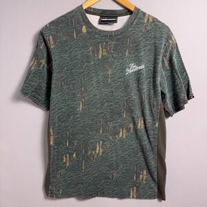 The Hundreds T-Shirt Mens Large Green Forest AOP Streetwear Skate Olive Trees